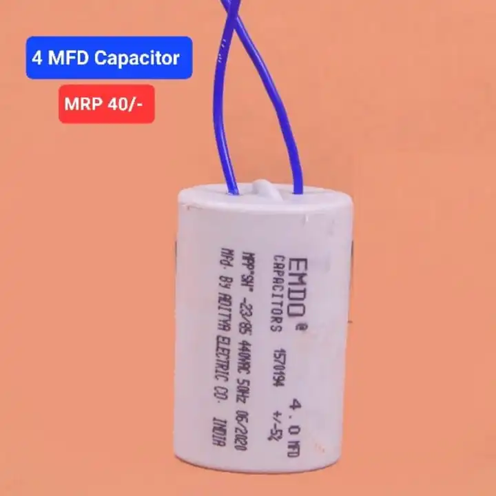 4 MFD Capacitor uploaded by Spare Part Wala on 8/10/2023