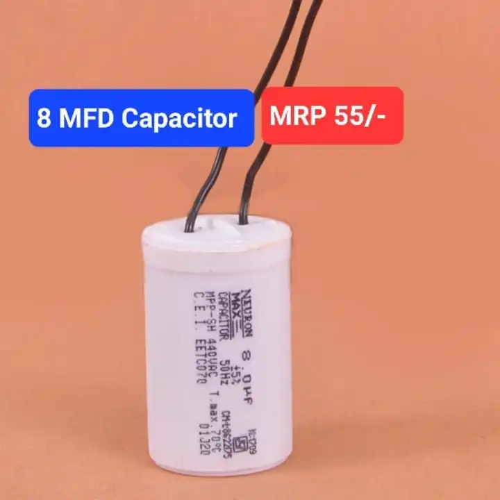 8 MFD Capacitor  uploaded by Spare Part Wala on 8/10/2023