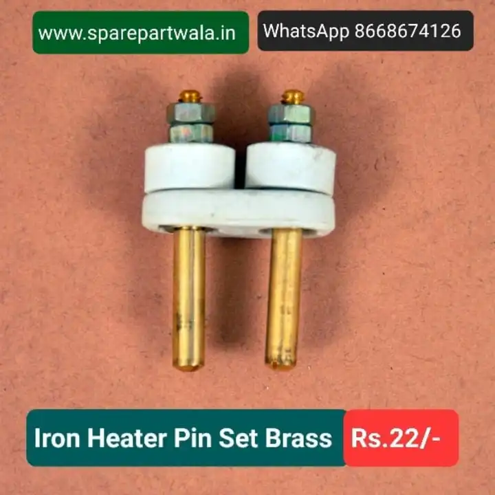 Iron Heater Pin Set Brass uploaded by Spare Part Wala on 8/10/2023