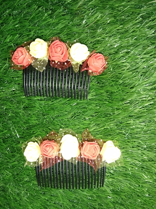 Flower Gajra Style Comb Hair Clip uploaded by Shoppable on 8/10/2023