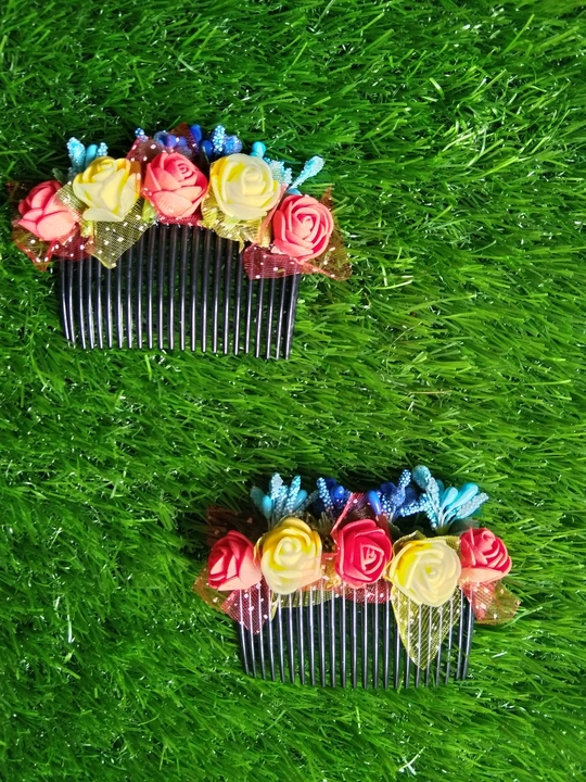 Flower Gajra Style Comb Hair Clip uploaded by business on 8/10/2023