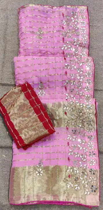 Handwork saree uploaded by Gotta bandej manufacturer on 8/10/2023