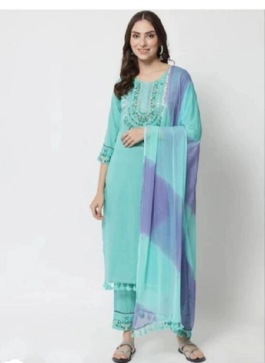 Anar -144 royal kurti set with pant and dupatta uploaded by Classic Collection on 8/10/2023