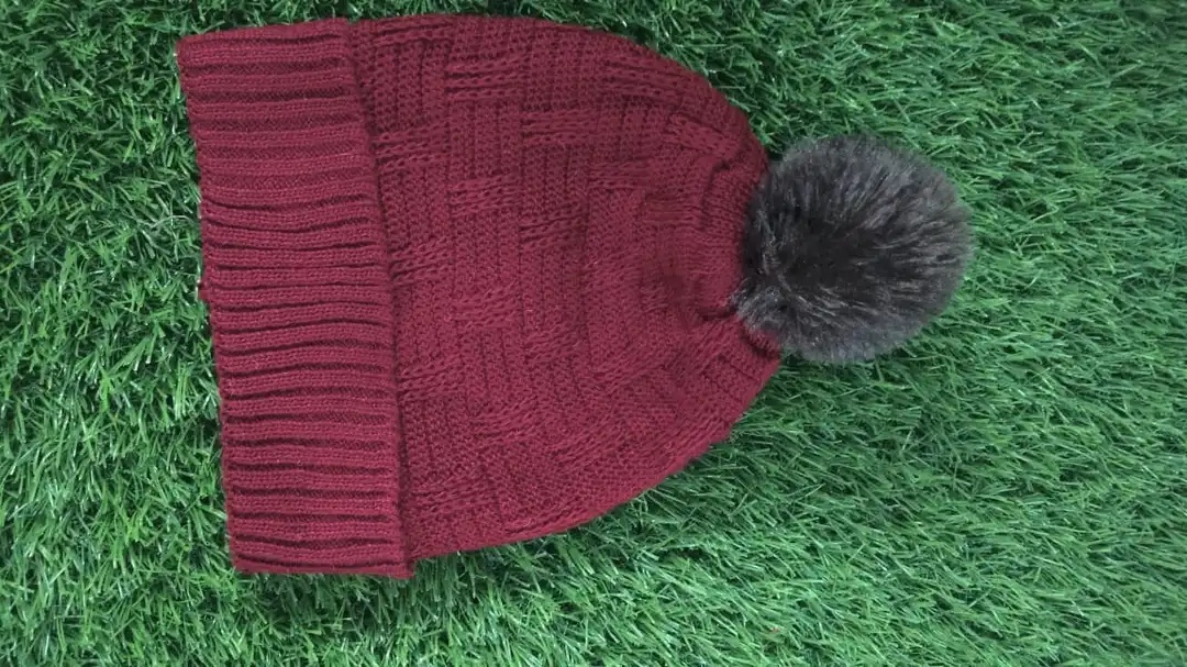 Woolen cap for women baine cap scarf Sardi ki topi winter cap pum pum  uploaded by Ns fashion knitwear on 8/10/2023