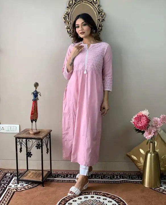 Naira cut kurti with pant uploaded by S creation on 8/10/2023