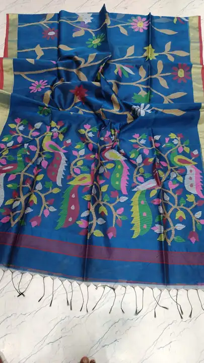 Pure Maslin Jamdhani Allover Saree
 uploaded by business on 8/10/2023