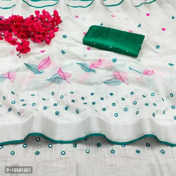 Chanderi saree uploaded by business on 8/10/2023