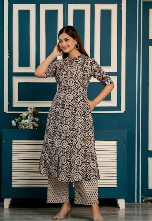 Princes cut kurti with Pant uploaded by TNC & MS on 8/10/2023