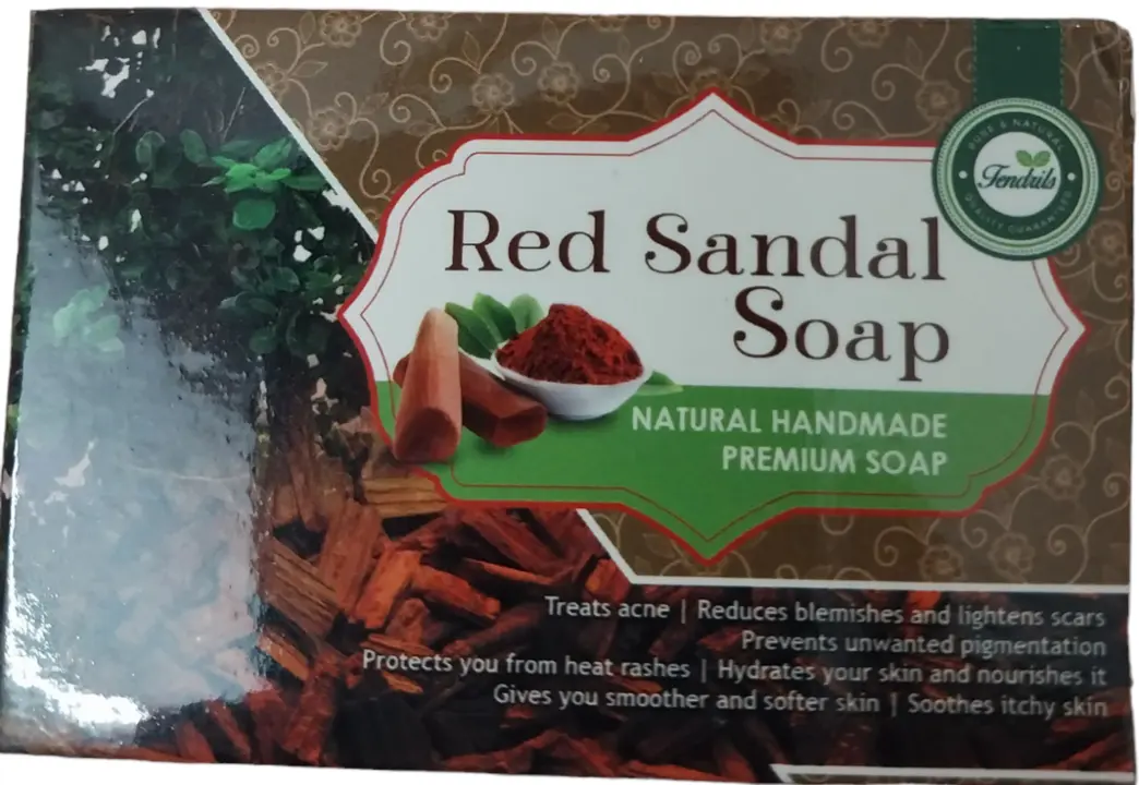 Red sandal soap uploaded by Bulkbuy24 on 8/10/2023