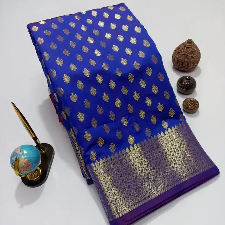 Banarasi semi katan silk sarees uploaded by Ms & sons on 8/10/2023