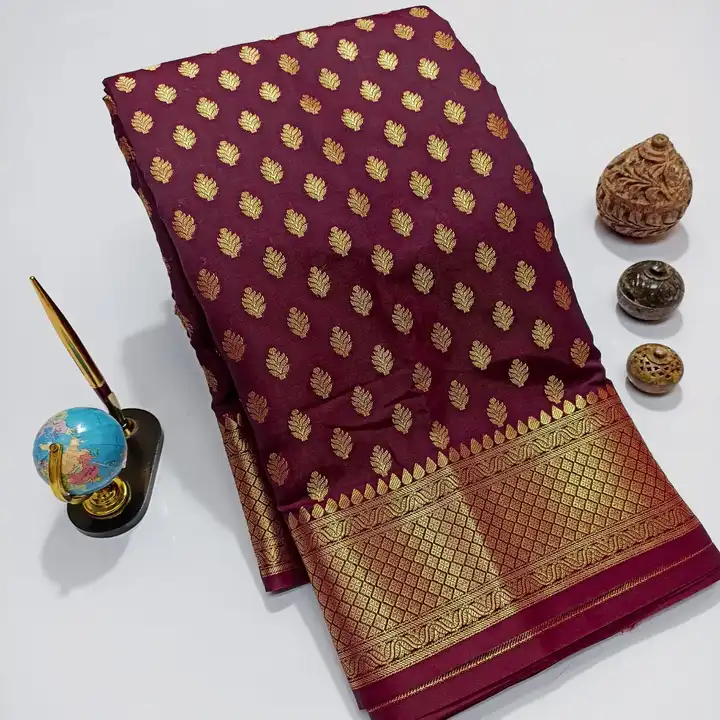 Banarasi semi katan silk sarees uploaded by Ms & sons on 8/10/2023