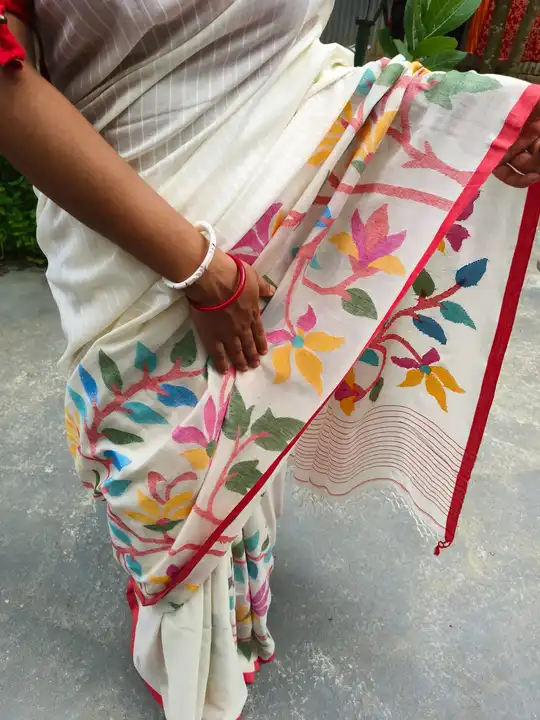 Pure Cotton By Cotton Jamdhani Saree
 uploaded by business on 8/11/2023