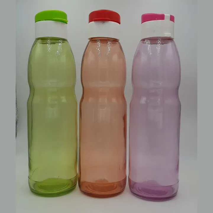 Glass water bottle with plastic cap 1000ml with cash on delivery available  uploaded by business on 8/11/2023