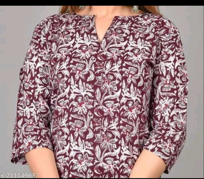 Women shorts kurtis cotton  uploaded by Ravi creation on 8/11/2023