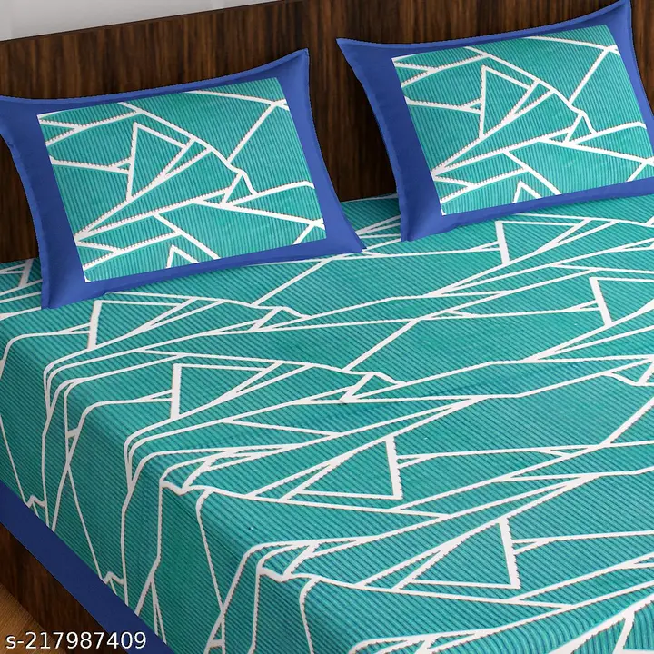Double bed sheet with two pillow cover uploaded by Rahul textile on 8/11/2023