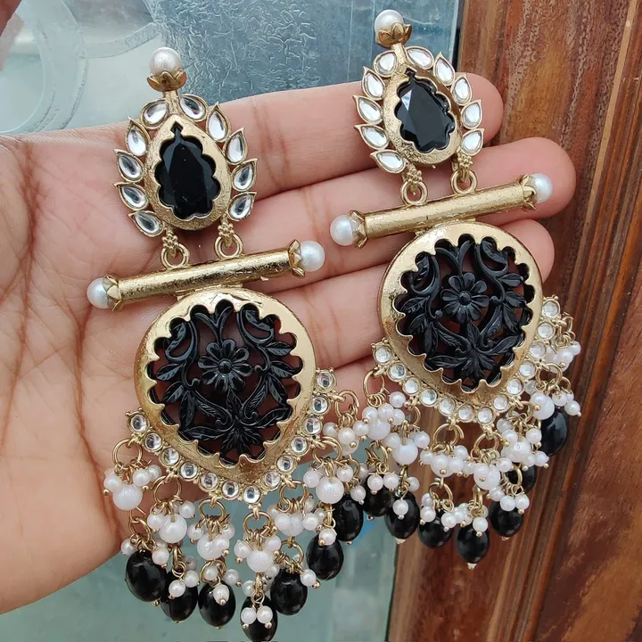 Beautifully Premium Quality Big Size Trending Kundan Earings
  uploaded by business on 8/11/2023