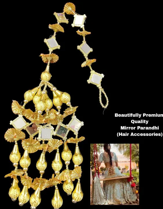 Beautifully Premium Quality Mirror Parandhi Hair Accessories
  uploaded by Jewelery outlet on 8/11/2023