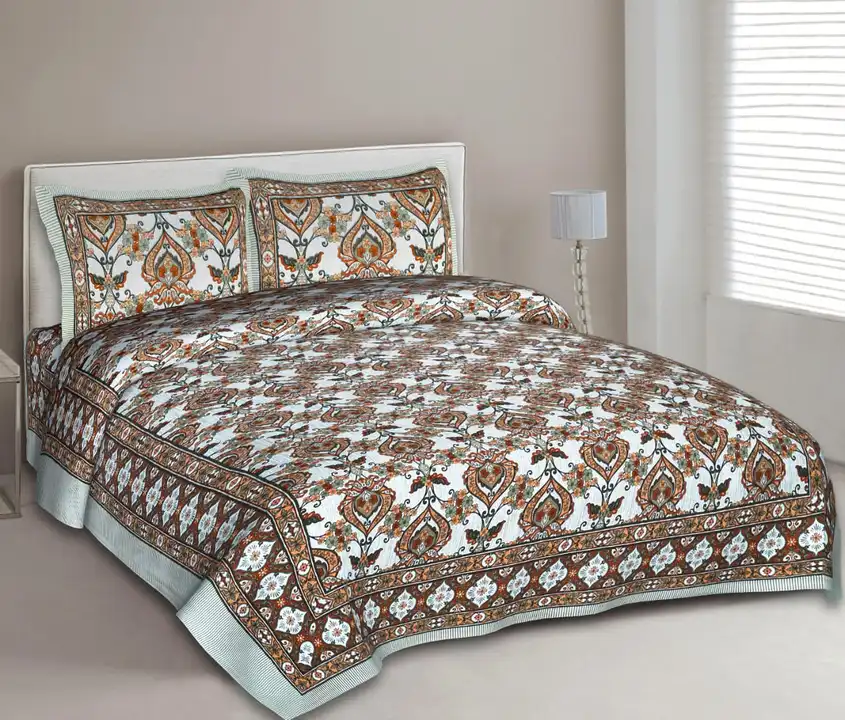 100% original cotton bed sheet with two pillow cover uploaded by Rahul textile on 8/11/2023