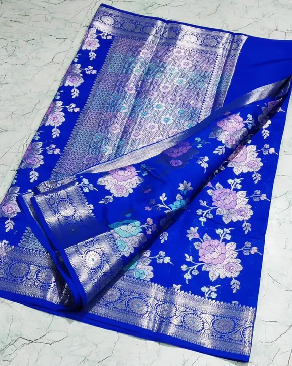 Banarasi hand loom pure chiniya saree uploaded by Bs_textiles7 on 8/11/2023