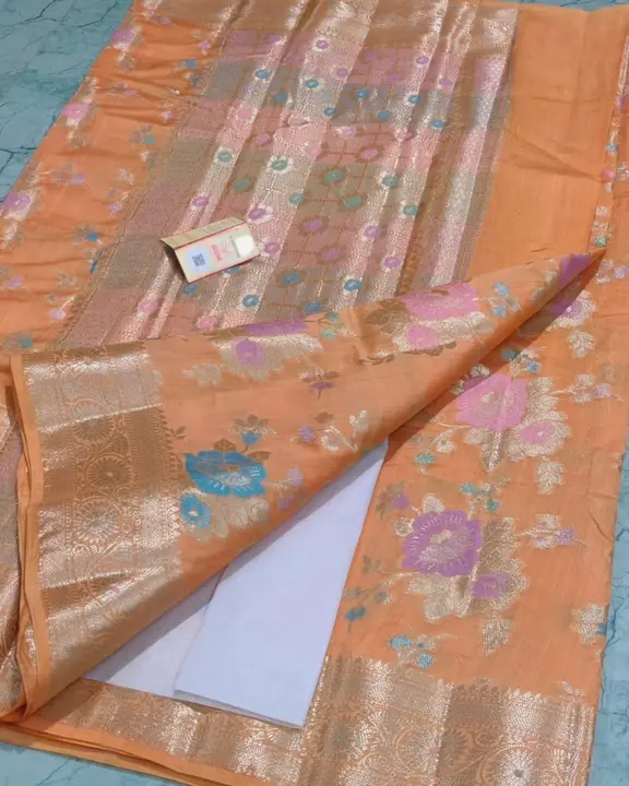 Banarasi hand loom pure chiniya saree uploaded by Bs_textiles7 on 8/11/2023