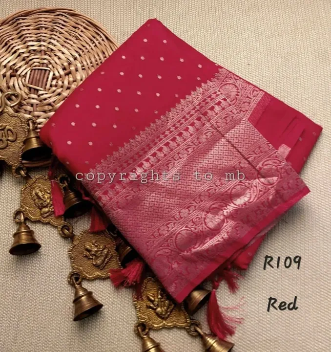 Banarasi Semi Georgette Dyble Soft Silk Saree  uploaded by business on 8/11/2023