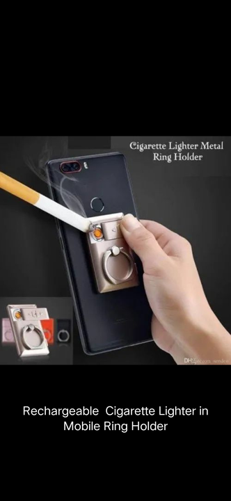 Ring Mobile Holder An Rechargeable Lighter uploaded by Star Products  on 8/11/2023