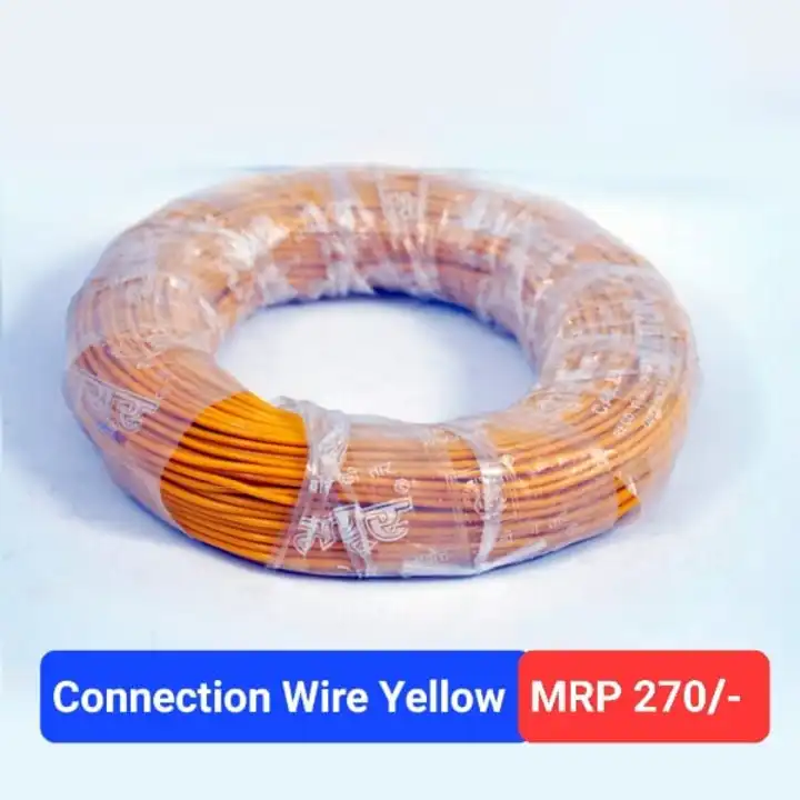 Connection Wire Yellow  uploaded by Spare Part Wala on 8/11/2023