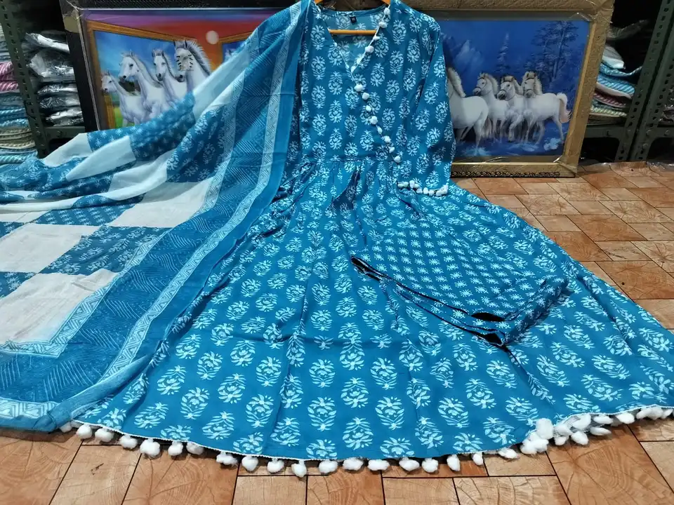 Kurti with dupatta and salwar  uploaded by Rohit creation on 8/11/2023