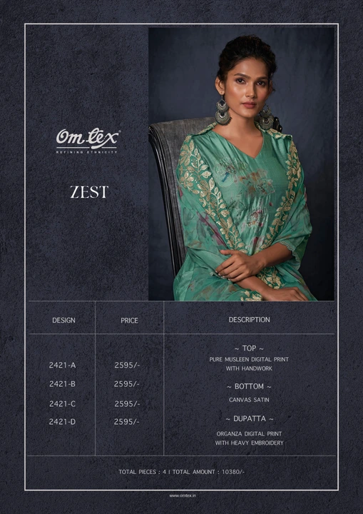 *OMTEX*
Presents
-
*ZEST uploaded by Kaynat textile on 8/11/2023