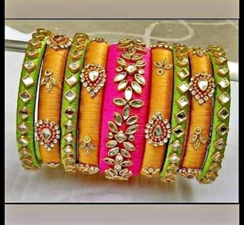 Silk  Thread Bangles  uploaded by business on 8/11/2023