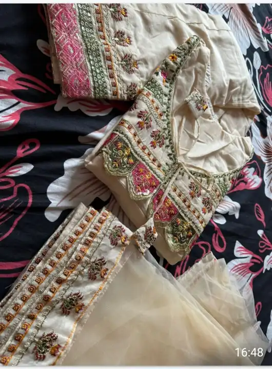 New designer embroidery 🧵 Anarkali Gown with duppata set AF uploaded by Shree enterprises on 8/11/2023