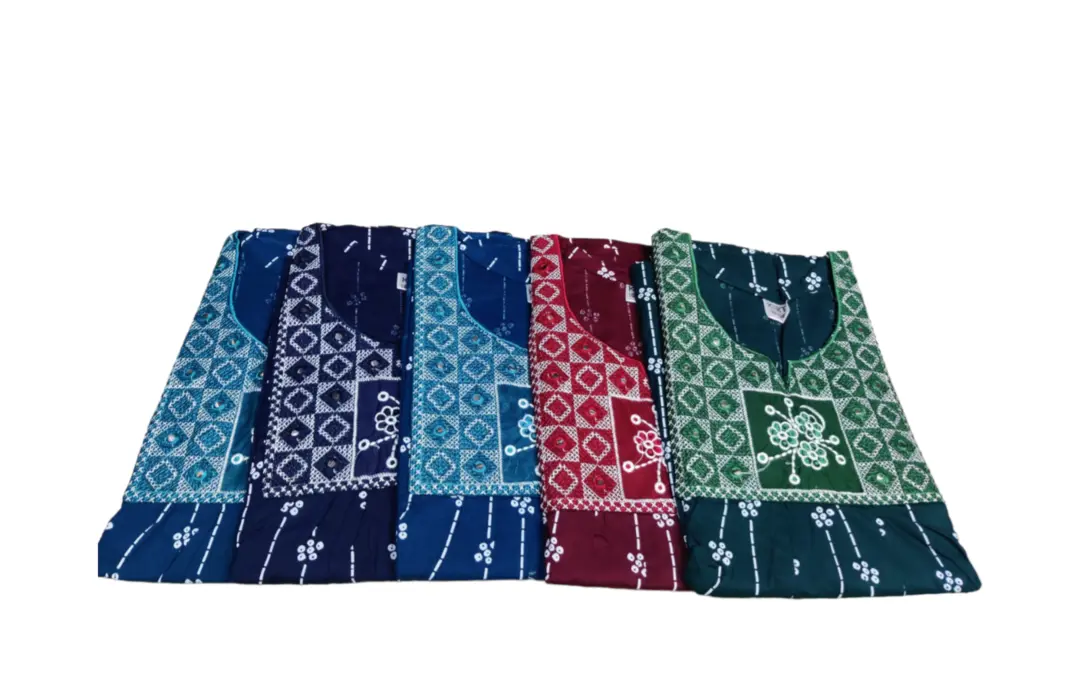 Women Premium Quality Embroidery nighty  uploaded by KATYAYANI EXPORTS on 8/11/2023