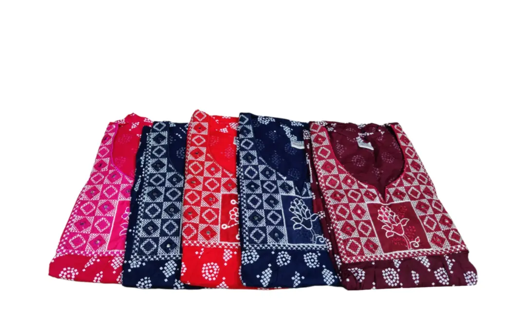 Women Premium Quality Cotton Embroidery nighty  uploaded by KATYAYANI EXPORTS on 8/11/2023
