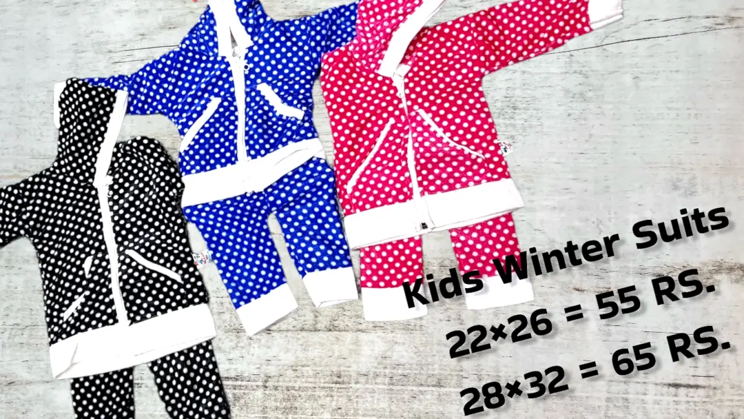 Kids Winter Suit (22×32) uploaded by RISHABH TRADERS on 8/11/2023