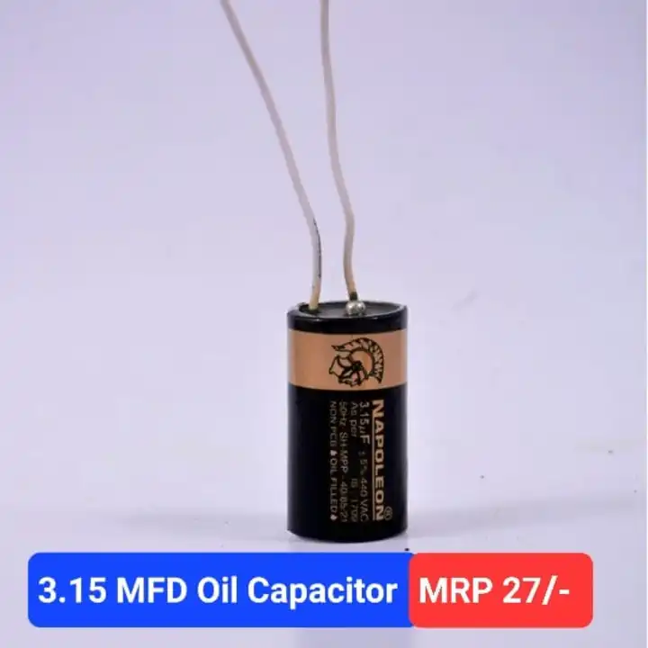 3.15 MFD Oli Capacitor  uploaded by Spare Part Wala on 8/11/2023