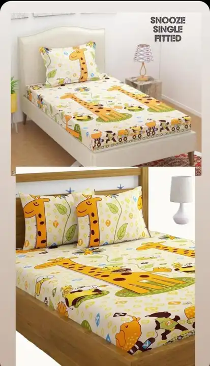Bedsheet around elastic with pillow cover  uploaded by Taha fashion from surat on 8/11/2023