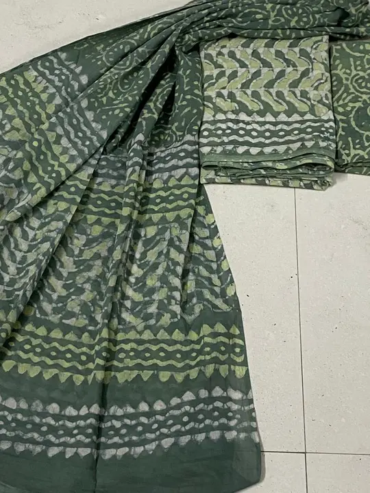 Bagru hand block print pure cotton mulmul Running fabrics combo set  WhatsApp no 6376047244  uploaded by Bagru Hand Block Print Jaipur  on 8/11/2023