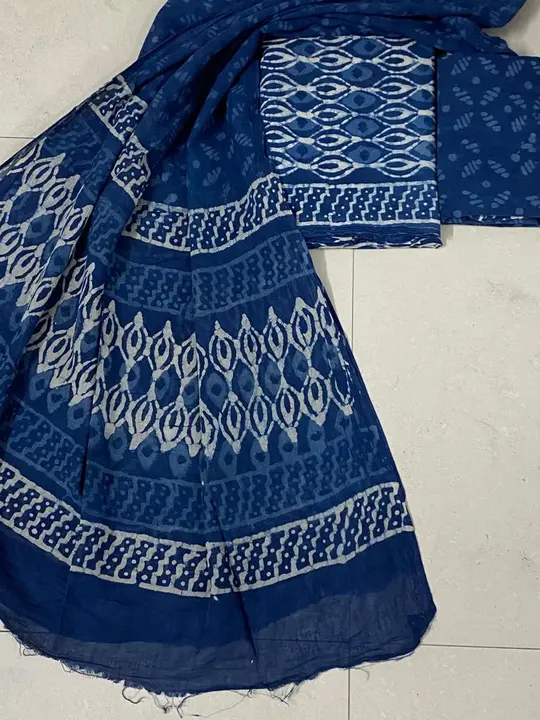 Bagru hand block print pure cotton mulmul Running fabrics combo set  WhatsApp no 6376047244  uploaded by Bagru Hand Block Print Jaipur  on 8/11/2023