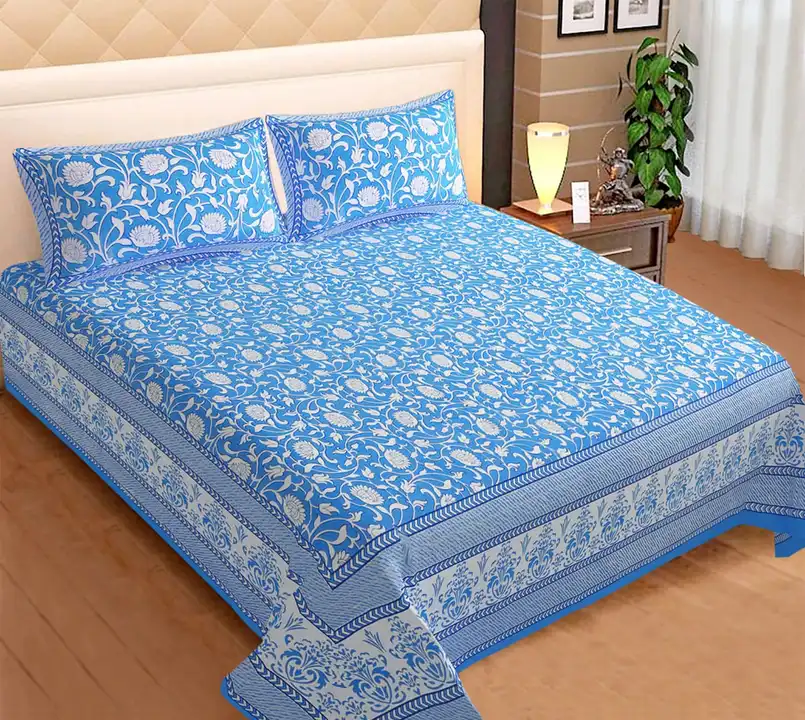 Post image Hey! Checkout my new product called
Bagru hand block print pure cotton mulmul double Bedsheet  Whatsaap no 6376047244 .