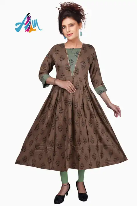 Long Gehra Kurti uploaded by business on 8/11/2023