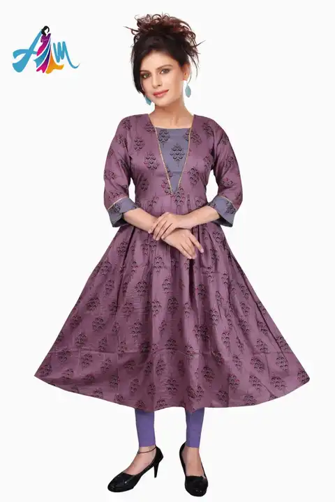 Long Gehra Kurti uploaded by ANSH MANUFACTURERS on 8/11/2023