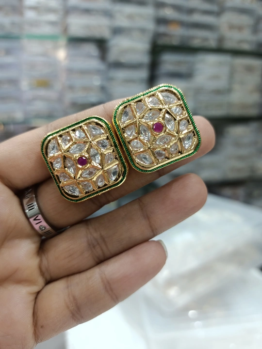 Kundan earrings  uploaded by Luxury_lookalikes on 8/11/2023
