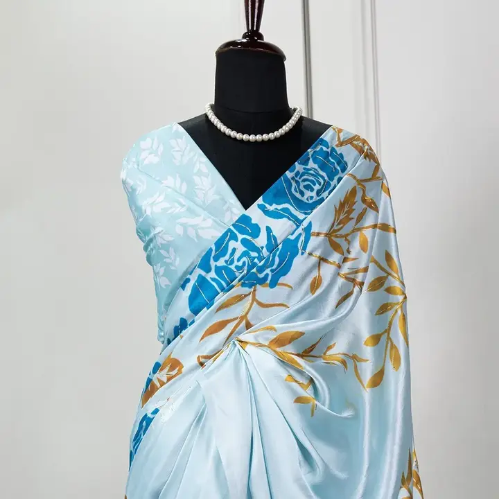 Digital print silk saree uploaded by JS Fashion Mart  on 8/11/2023