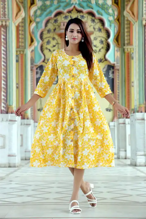 One piece dress  uploaded by Print factory bagru on 8/11/2023