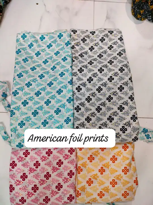 American foil print  uploaded by Globle fashion on 8/11/2023