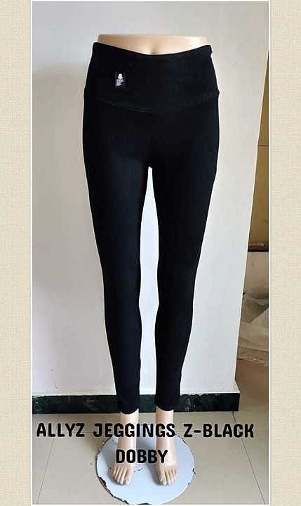 ALLYZ JEANS JEGGINGS BLACK HEAVY DOBBY FABRIC, SMALL SIZE 26, 28, 30, QUALITY GUARANTEED. uploaded by business on 7/16/2020
