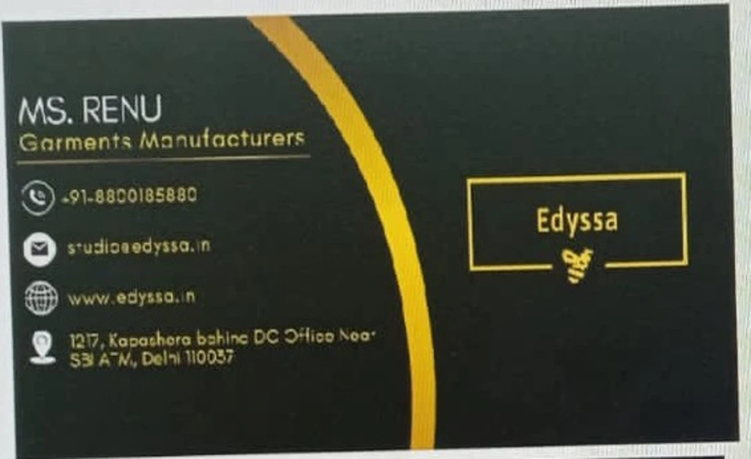 Visiting card store images of Edyssa