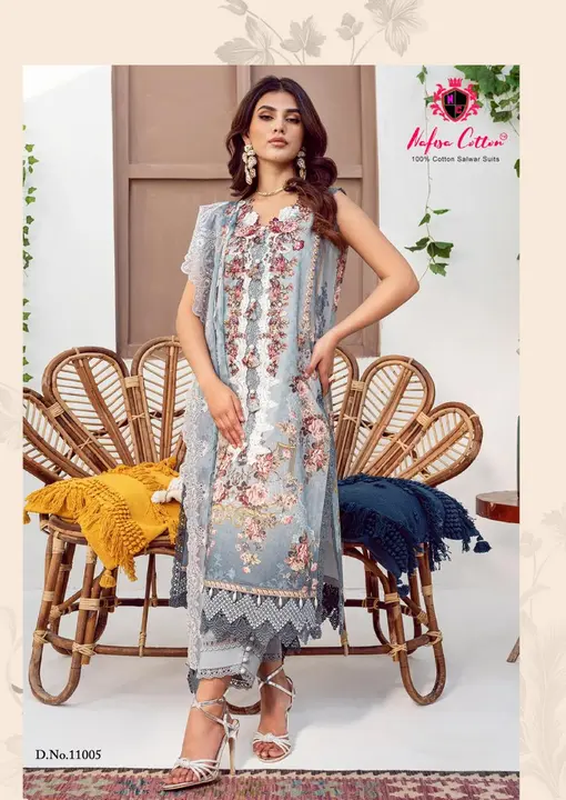 Cotton dress material uploaded by Mahi ladies wear center on 8/11/2023