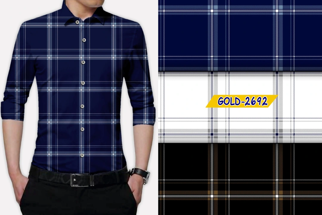 Men's Full sleeve Cheks Shirt uploaded by business on 8/11/2023