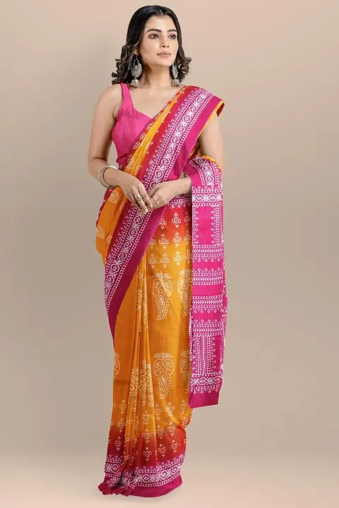 Cotton mulmul sarees with blouse .Lenth 6.5 mitr with blouse  uploaded by business on 8/12/2023